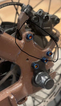 Brake adapter titanium bolts